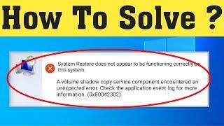 How To Fix Error 0x80042302 While Attempting to Restore Windows 10 System Image