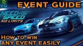 NFS No Limits | EVENT GUIDE #1 - How to win any event EASILY ! (0 Gold) (TUTORIAL)