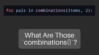 Python Itertools Combinations with Counter: Find Top Item Pairs