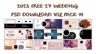 2023 FREE 27 WEDDING PSD DOWNLOAD VOL PACK 14