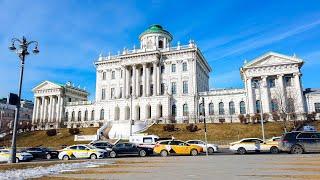 ⁴ᴷ⁶⁰ Walking Moscow: Moscow Center - Manezhnaya Ulitsa (Street) & Pashkov House