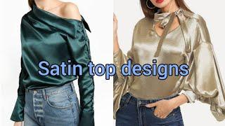 satin,silk top designs for girls|trendy latest model satin top designs 2021