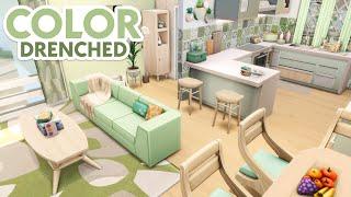 Color Drenched Apartment // The Sims 4 Speed Build: Apartment Renovation