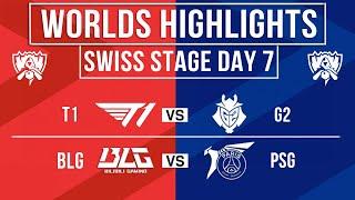 Worlds Highlights ALL GAMES Day 7 | Worlds Swiss Stage 2024