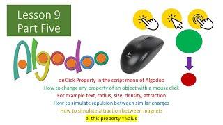 OnClick Property: Step by Step Script Menu Tutorial | Algodoo || Lesson 9 | Part Five