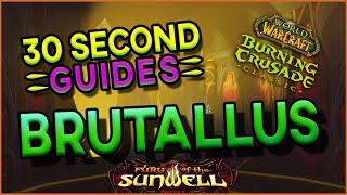 Brutallus - Sunwell - 30 Second Guides