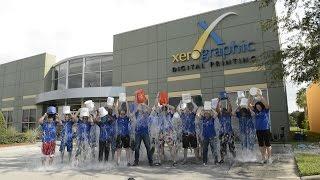 ALS Ice Bucket Challenge with Xerographic Digital Printing