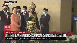 Jokowi Pakai Baju Adat NTT di Pidato Kenegaraan