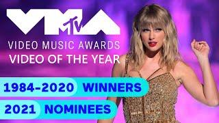 MTV VMAs - Video Of The Year Winners (1984-2020) + Nominees 2021