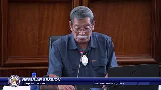 37th Guam Legislature Regular Session - July 9, 2024 AM
