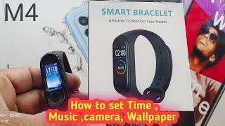 smart bracelet watch connect to phone | How to on smart bracelet watch M4