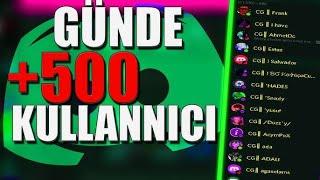 SUNUCUNUZA 500 ÜYE ÇEKİN Discord J4J Nedir Nasıl Yapılır 2024