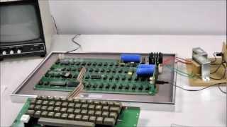 Original Apple 1 setup - demo of a working piece of history