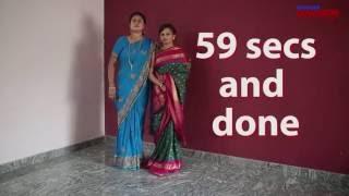 How to wear a saree in one minute