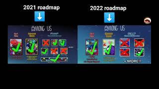 Among Us 2021 & 2022 Roadmap Completion Chart