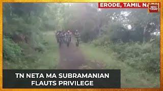 TN Neta Ma Subramanian Caught Running In Protected Forest, Entry Restricted For  Comman People