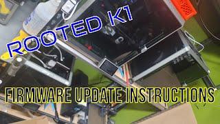 How to update Creality K1, Max, and K1C firmware after rooting