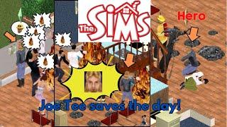 Sims 1: Joe Tee saves the day!