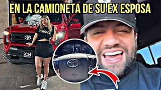 LUIS R CONRIQUEZ CON SU ESPOSA KAREN CARO LE PRESTO SU CAMIONETA