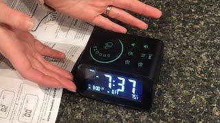 (REVIEW) uscce digital alarm clock radio, “dual alarm” (with weekday, weekend mode)…