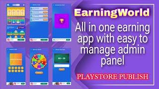 All in One Earning App Android Studio Source Code with Admin Panel | PlayStore Publish | MakeEasy