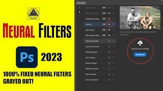 ️Fixed Photoshop cc 2023 Neural Filters Grayed Out || 4K || Trendy Tech Tuts