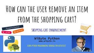 How to allow users to remove items from the shopping cart?
