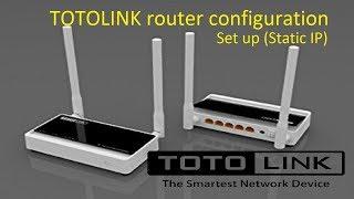 How to Setup TOTOLINK Wireless Router N300RT  | TOTOLINK N300RT Setup (Static IP)