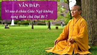 Vì sao ở chùa Giác Ngộ không tụng thần chú Đại Bi ? | Thích Nhật Từ