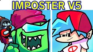 Friday Night Funkin' VS Impostor V5 FULL WEEK + Cutscenes (FNF Mod/Danger/Black) (Among Us Secret)