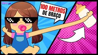 VIREI UMA BEBÊ COM BRAÇO ELÁSTICO (Grab The Bottle)