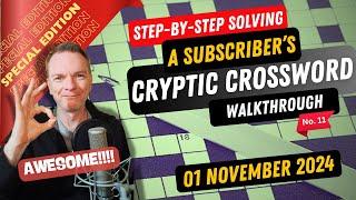 Subscriber Special! How to solve a Cryptic Crossword - Bonus Saturday Edition -No.11