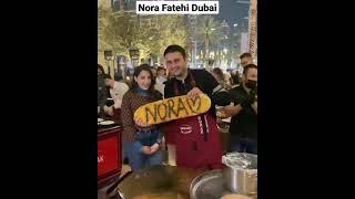 Nora Fatehi  with Turkish Chef Czn Burak in Dubai | Nora Fatehi Shorts @norafatehi #Shorts