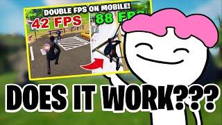 How To DOUBLE Your FPS In FORTNITE ANDROID | Easy Trick