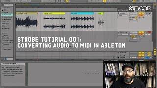 How To Convert Audio to MIDI in Ableton - Strobe Tutorials Episode 1