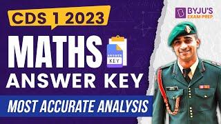 CDS 1 2023 Maths paper Analysis | CDS 2023 Maths Answer Key, SET A, B, C, D I CDS Exam Analysis