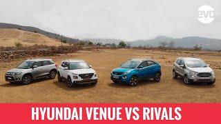 Hyundai Venue comparison test with Tata Nexon, Vitara Brezza & Ford EcoSport | 10 questions answered