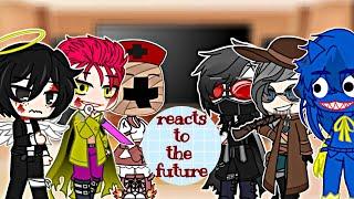 Squid game, Dark deception, MC, DBD, REVILLAGE, Poppy playtime, reacts to the future Gacha Club