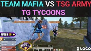 TEAM MAFIA VS TSG ARMY VS TG TYCOONS  | BEST VS BEST