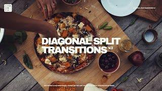 Diagonal Split Transitions V.3 Premiere Pro Templates