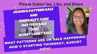 Pattern Sale: What patterns are on sale now & starting August 28th? #patternsale