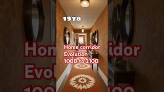 Evolution of home corridor made with AI #evolution #ai #architecture