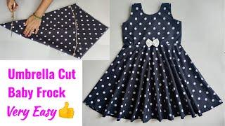 Umbrella cut Baby frock cutting and stitching | Baby Frock cutting and stitching