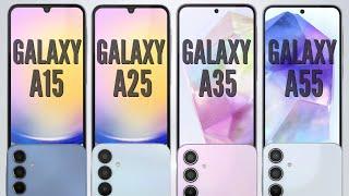 Samsung Galaxy A15 vs Galaxy A25 vs Galaxy A35 vs Galaxy A55 | Kemono Tech