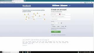 Facebook login page using HTML and CSS