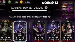 Fatal Edenian Tower Annoying Boss Battle 200 & 180 Fight + Rewards MK Mobile 2025