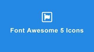 Font Awesome 5 Icons