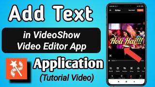 How to Add Text in VideoShow Video Editor App