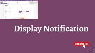 Display Notification In Odoo || Notifications In Odoo