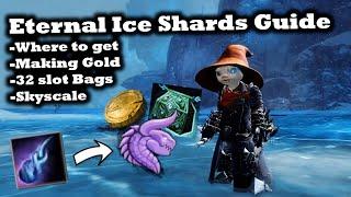 Eternal Ice Shards Guide for Guild Wars 2 - Where to get, Make Gold, 32 slot bags, Skyscale